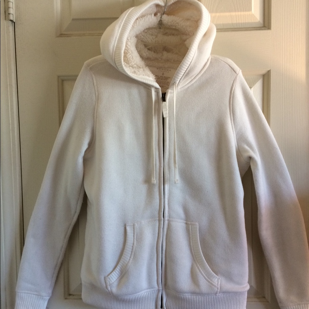 Fleece Lined Hooded Zip Up Jacket